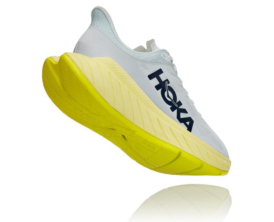 Hoka One One Mens Running Shoes - Carbon X 2 - White - NODT70635